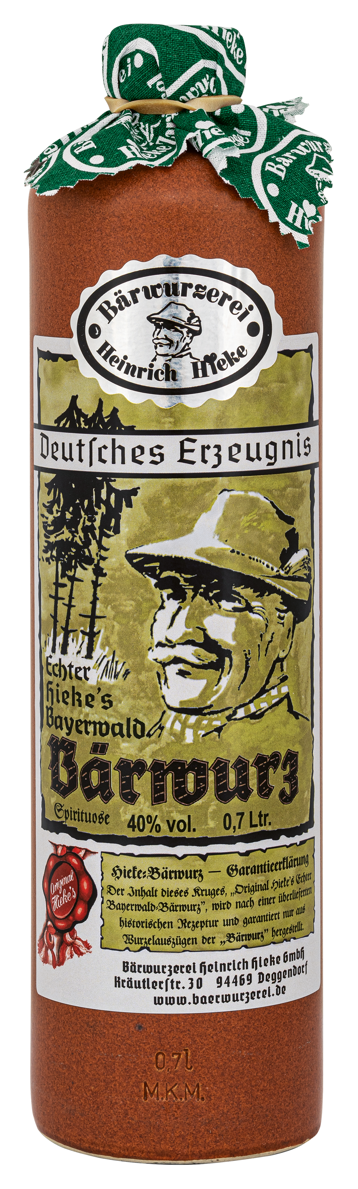 Echter Hieke Bärwurz 40 % vol.